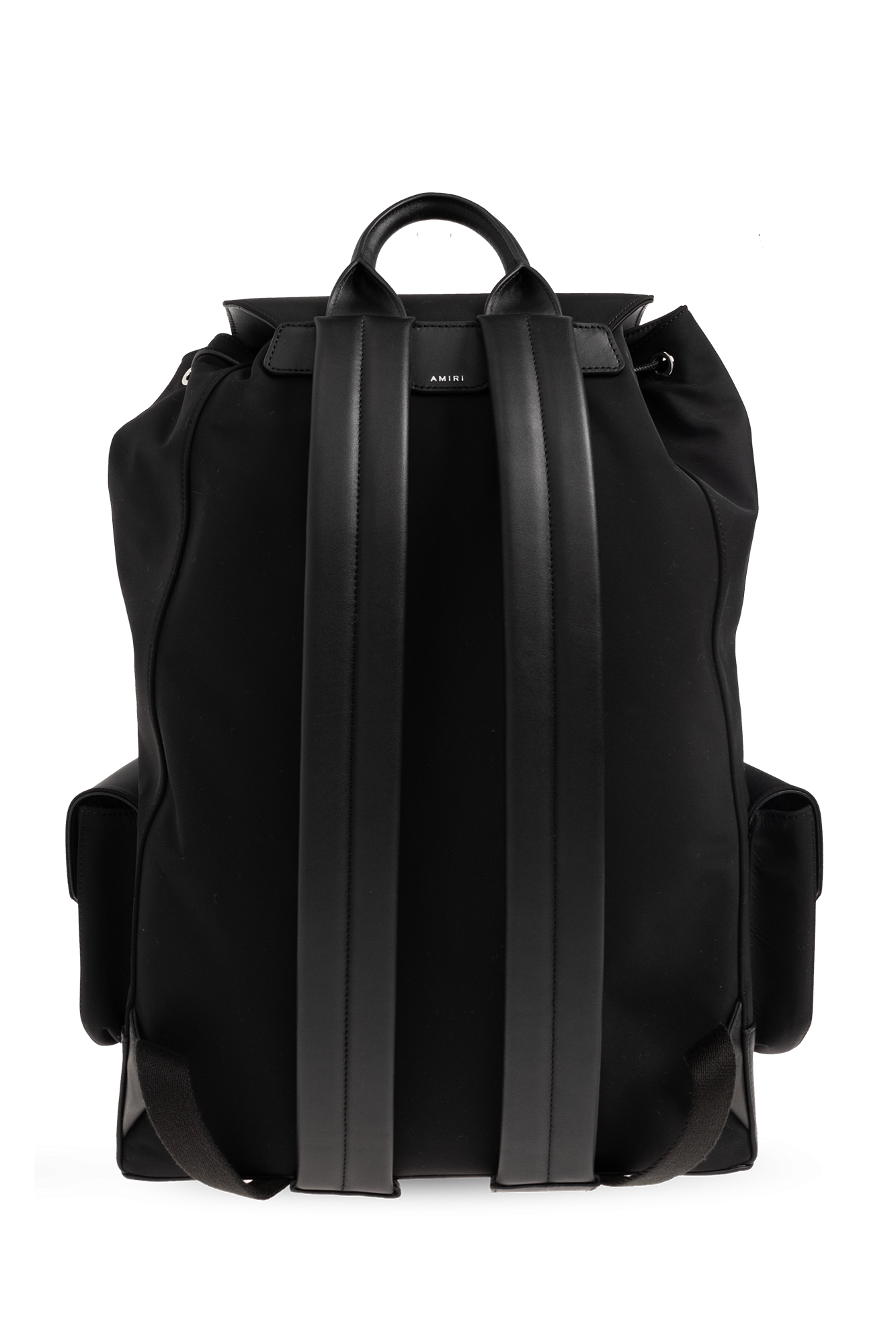 Womens travel bags - Black Backpack with logo Amiri